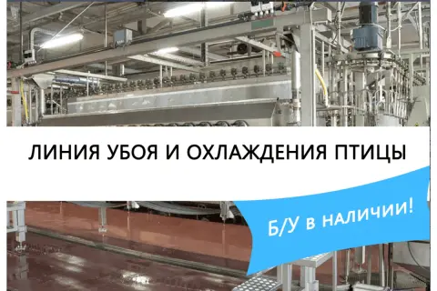 Линия убоя и охлаждения птицы Systemate-Meyn Б/У доступна к поставке!