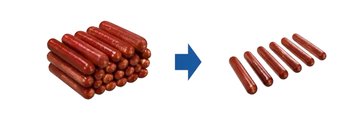 укладка продукта перед термоформовкой
